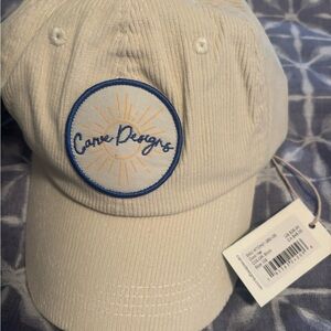 Carve Designs Corduroy adjustable logo Hat, color Birch, NWT